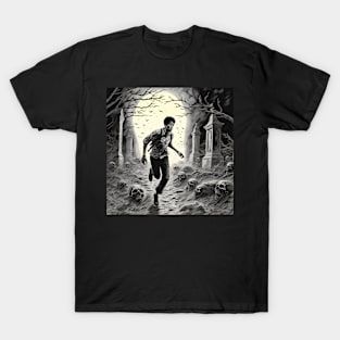 Graveyard (Manga design v3) T-Shirt